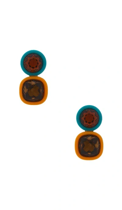 Lele Sadoughi Gem Duo Earrings In Multi