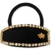 Lele Sadoughi Genie Crystal Edge Hair Tie In Black
