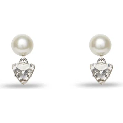 Lele Sadoughi Geo Crystal Drop Earrings In Multi