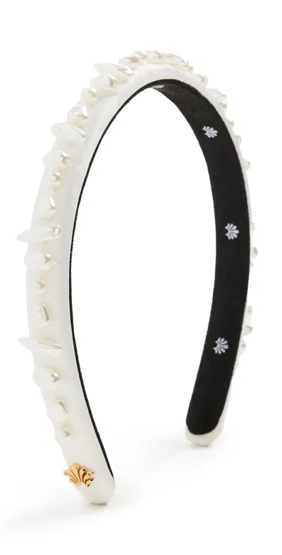Lele Sadoughi Gigi Pearl Treasure Headband Ivory