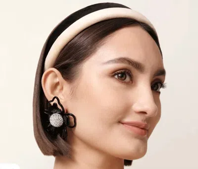 Lele Sadoughi Gigi Velvet Headband In Latte In Multi