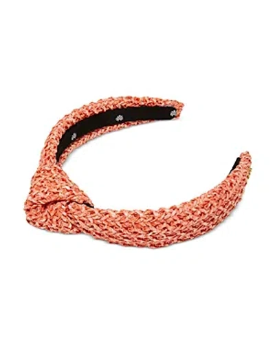 Lele Sadoughi Girls' Raffia Knotted Headband - Little Kid, Big Kid In Red