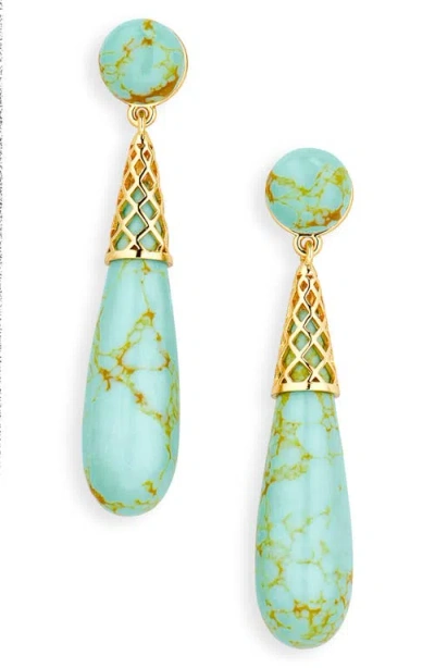 Lele Sadoughi Golden Cage Drop Earrings
