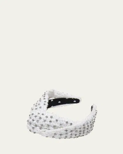 Lele Sadoughi Greta Embellished Headband In Ivory