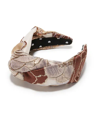 Lele Sadoughi Greta Floral Lace Headband In Purple