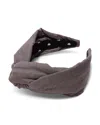 Lele Sadoughi Greta Knotted Headband In Brown