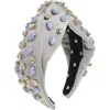 Lele Sadoughi Greta Knotted Headband In Blue Lace Agate