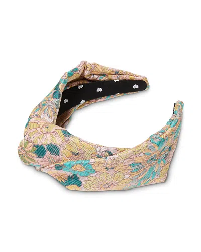 Lele Sadoughi Greta Knotted Headband In Brown