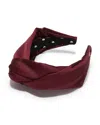 Lele Sadoughi Greta Knotted Headband In Purple
