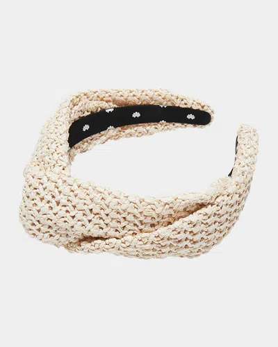 LELE SADOUGHI GRETA TWISTED RAFFIA HEADBAND