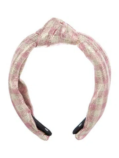 Pre-owned Lele Sadoughi Headband In Pink