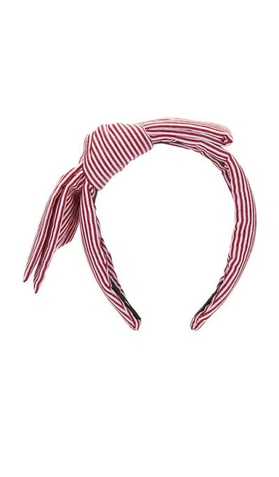 Lele Sadoughi Holly Seersucker Headband In Pink