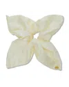 Lele Sadoughi Ivory Square Scrunchie In Neutral
