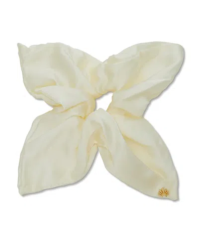 Lele Sadoughi Ivory Square Scrunchie In Neutral