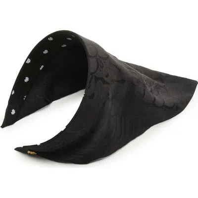 Lele Sadoughi Jackie Hankerchief Headband In Black