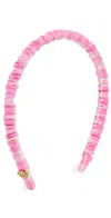Lele Sadoughi Jessie Checkered Headband Pink Lemonade