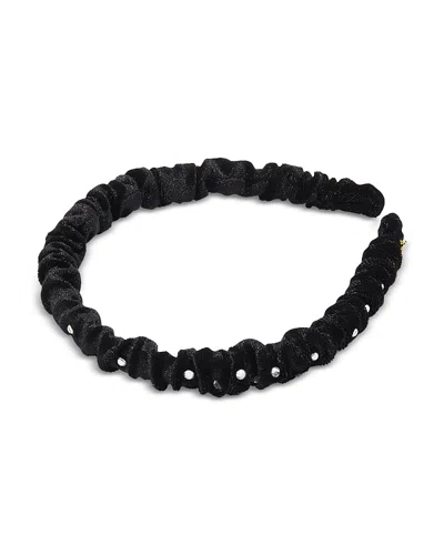 Lele Sadoughi Jessie Crystal Embellished Headband In Black