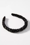 Lele Sadoughi Jessie Crystal Embellished Headband In Black