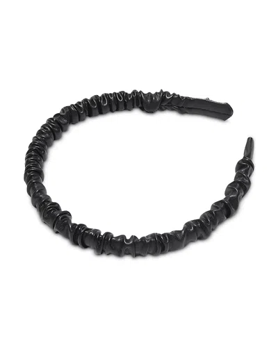 Lele Sadoughi Jessie Faux Leather Headband In Black