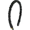 Lele Sadoughi Jessie Faux Leather Headband In Jet