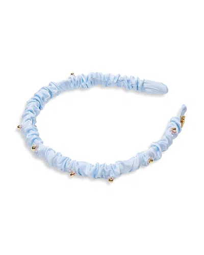 Lele Sadoughi Jessie Flower Headband In Blue