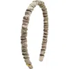 Lele Sadoughi Jessie Gathered Silk Headband In Neutral