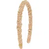 Lele Sadoughi Jessie Desert Headband In Gold