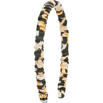 Lele Sadoughi Jessie Silk Blend Headband In Black