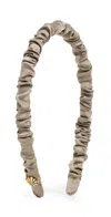 Lele Sadoughi Jessie Silk Headband Cacao In Cacao