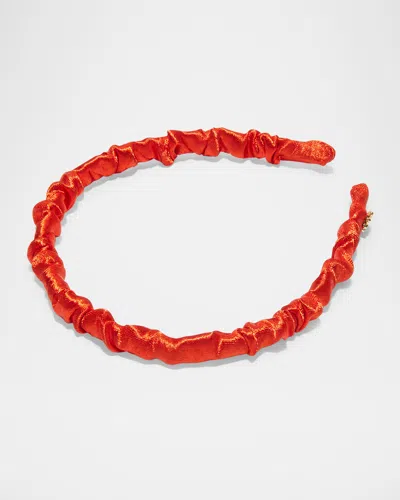 Lele Sadoughi Jessie Silk Headband In Red