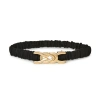 Lele Sadoughi Jet Biltmore Buckle Belt In Black