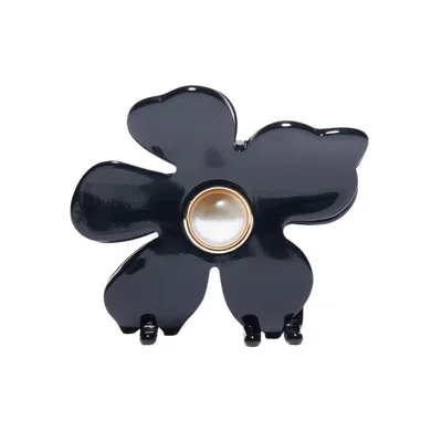 Lele Sadoughi Jet Lily Claw Clip In White