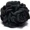 Lele Sadoughi Jet Peony Flower Claw Clip In Black