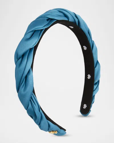 Lele Sadoughi Juliet Twisted Headband In Blue