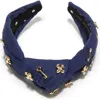 Lele Sadoughi Kappa Kappa Gamma Knotted Headband In Blue