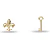 Lele Sadoughi Kappa Kappa Gamma Stud Earrings In Gold