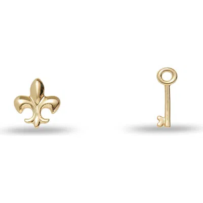Lele Sadoughi Kappa Kappa Gamma Stud Earrings In Gold