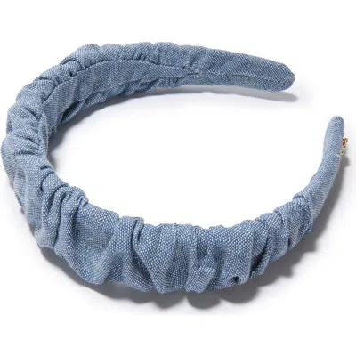 Lele Sadoughi Kelly Ocean Wave Headband In Blue