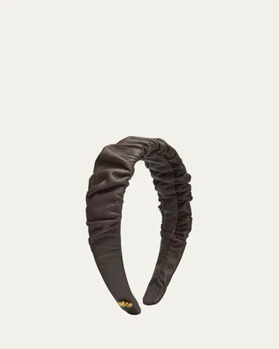 Lele Sadoughi Kelly Ruched Leather Headband