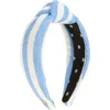 Lele Sadoughi Knot Linen Headband In Capri Stripe