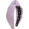 Lele Sadoughi Knotted Stripe Cotton Headband