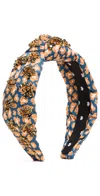 Lele Sadoughi Knotted Crystal Leopard Headband Leopard 999 In Leopard 999