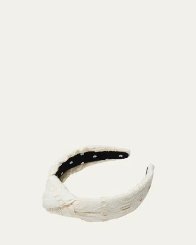 Lele Sadoughi Knotted Eyelet Headband