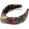 Lele Sadoughi Knotted Floral Jacquard Headband In Multi
