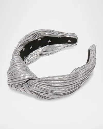Lele Sadoughi Knotted Pleated Headband