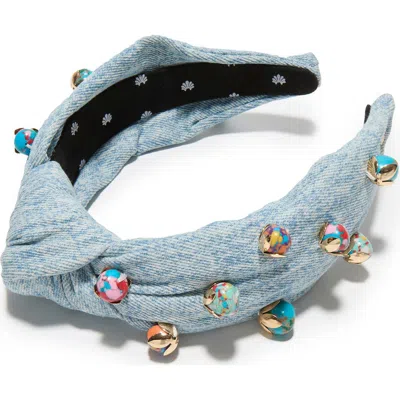 Lele Sadoughi Knotted Terrazo Medley Headband In Gray