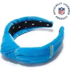 Lele Sadoughi La Chargers Embroidered Knotted Headband In Blue