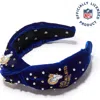 Lele Sadoughi La Rams Embellished Knotted Headband In Blue