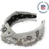 Lele Sadoughi Las Vegas Raiders Embellished Knotted Headband In Gray