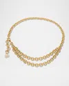 Lele Sadoughi Layered Chain Belt In Gold 720